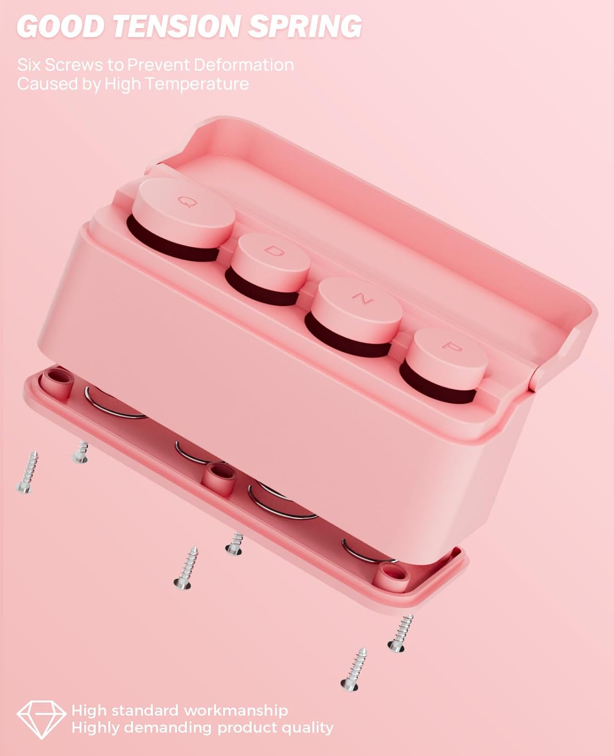 JOYTUTUS Coin Holder for Car Change Organizer Universal Storage Coin Money Dispenser Fit for Most Car Trucks Accessories(Pink, 2 Pack)