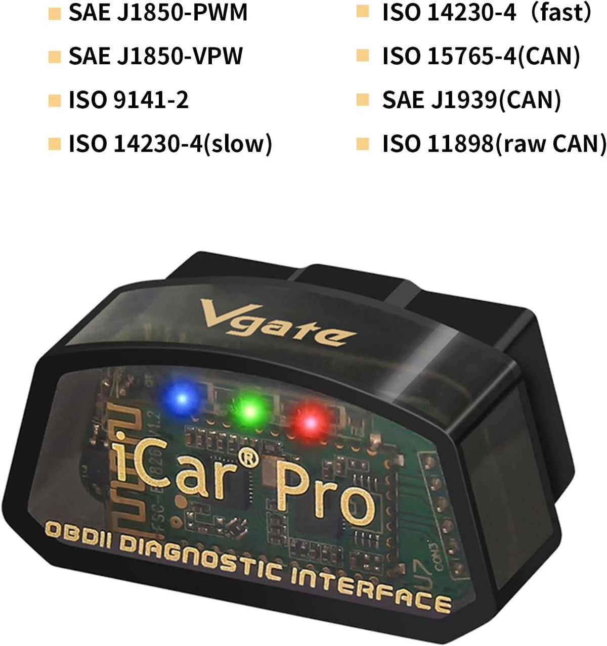 Vgate iCar Pro(BT3.0/ BLE4.0) OBD2 Scanner Code Reader Diagnostic Scan Tool