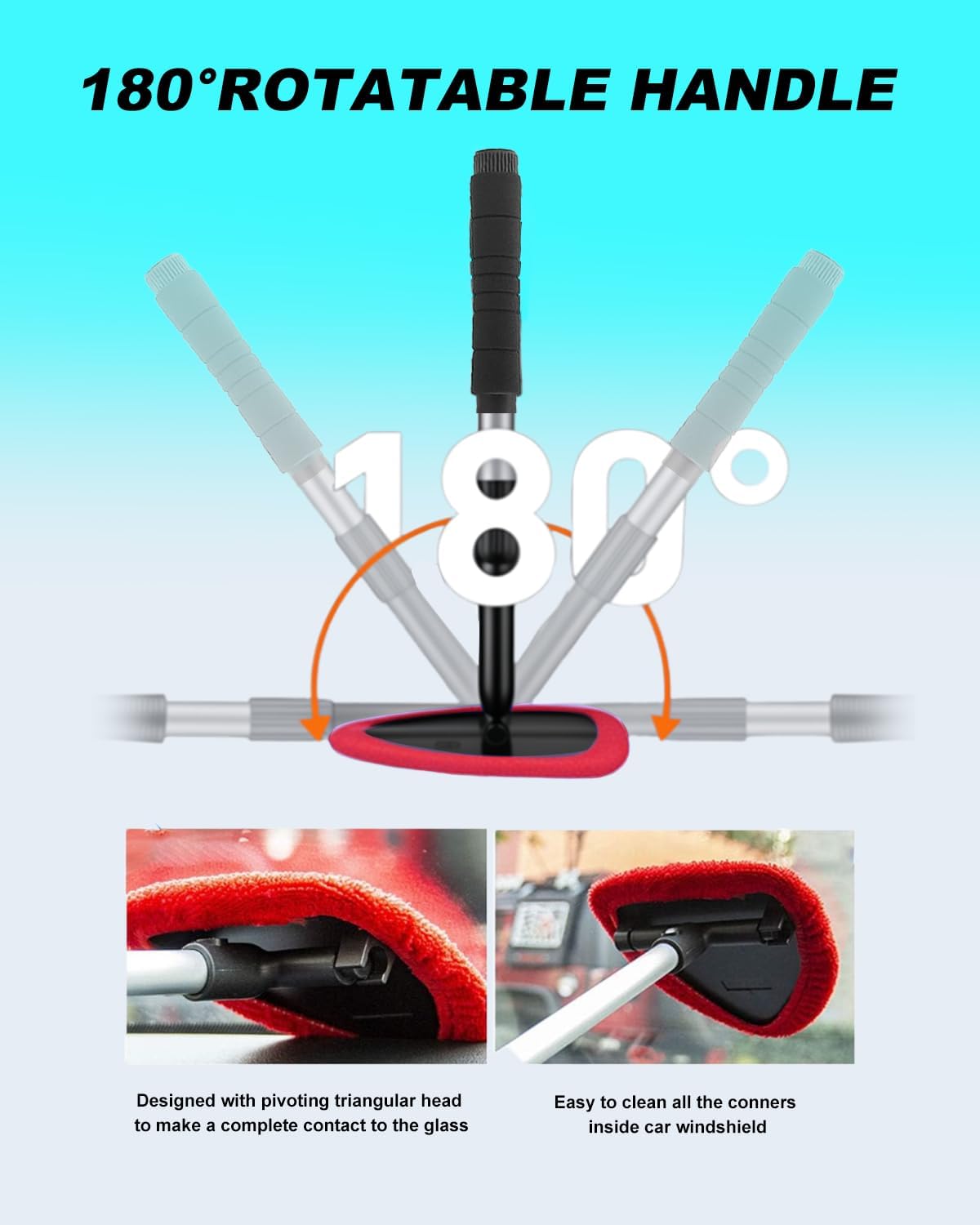 Windshield Cleaner Tool, Car Inside Windshield Cleaner Tool
