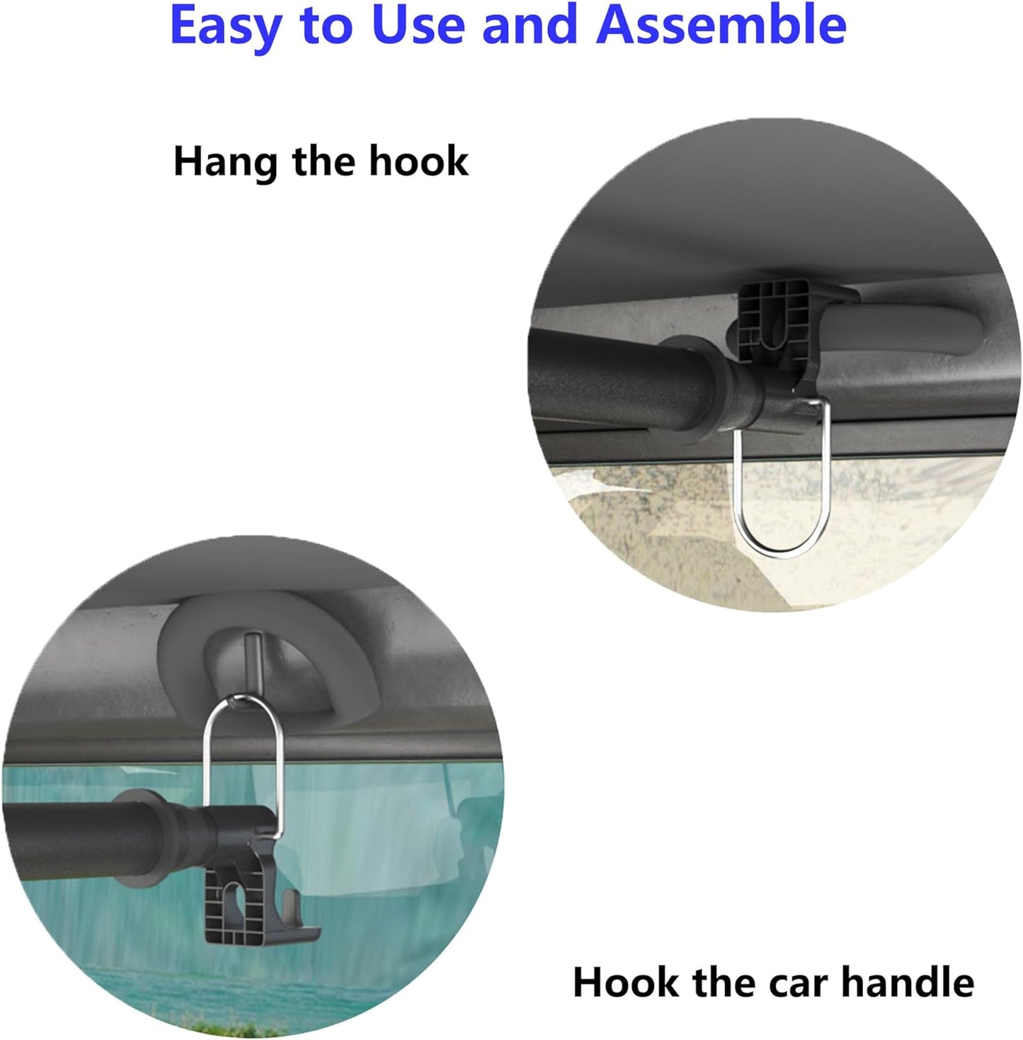 Heavy Duty Car Clothes Hanger Bar 30-64 Inches - Wrinkle Free Telescopic Clothes Rack for Vehicles, SUV, Truck