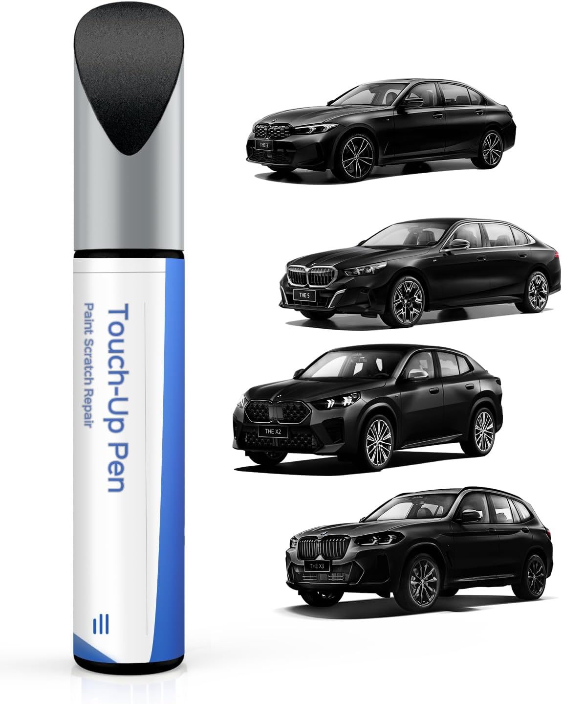 Touch Up Paint for BMW-Exact Match–Chips and Nicks Touch Up (Fluid (Jet) Black(668) for 1/2/3/4/5/6/7 Series/Alpina-B7/i4/M3/M5/M6/X1/X2/X3/X4/X5/X6/X7/Z4)
