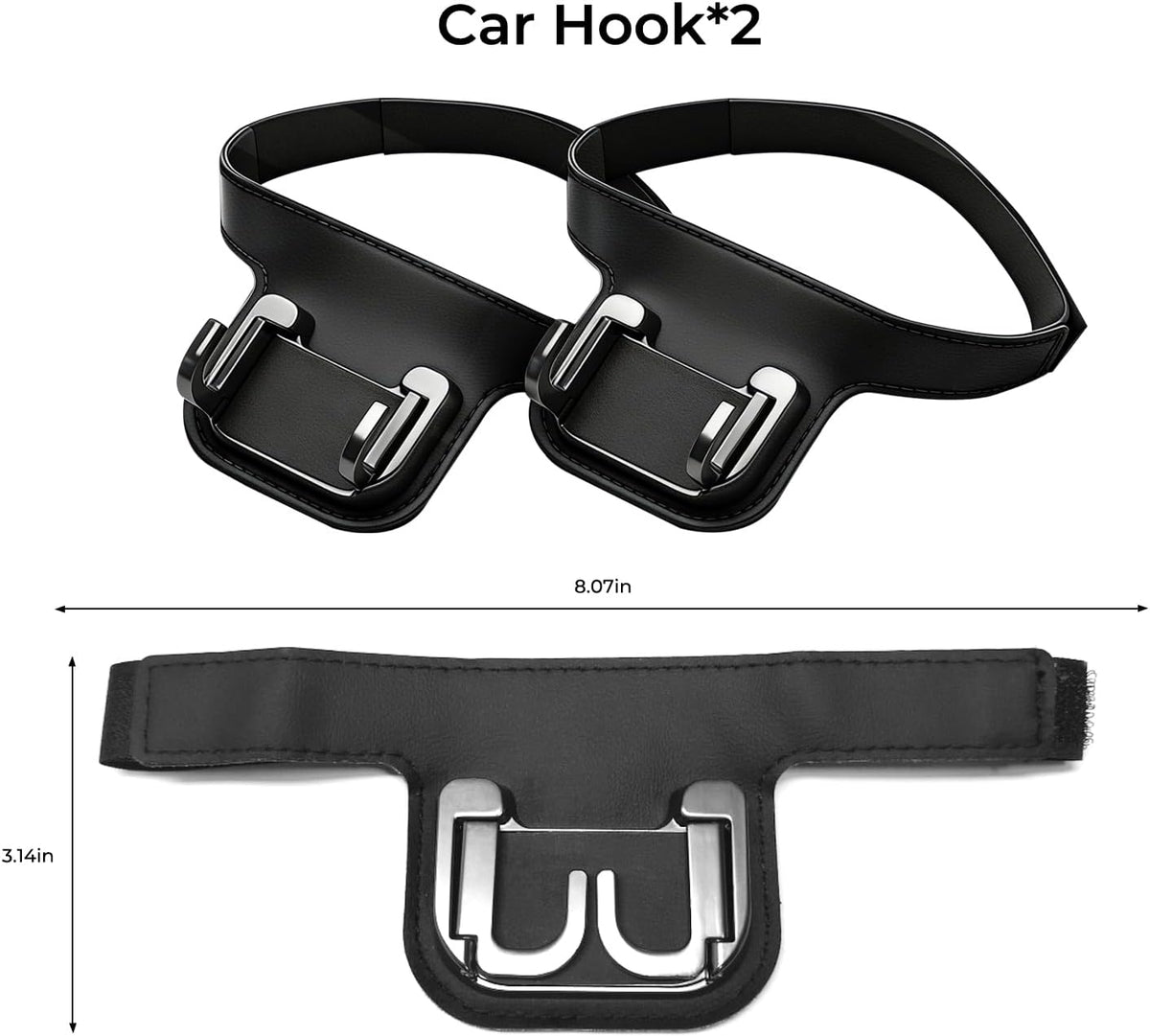 2PCS Car Hooks Universal for Sport Seat Back Headrest