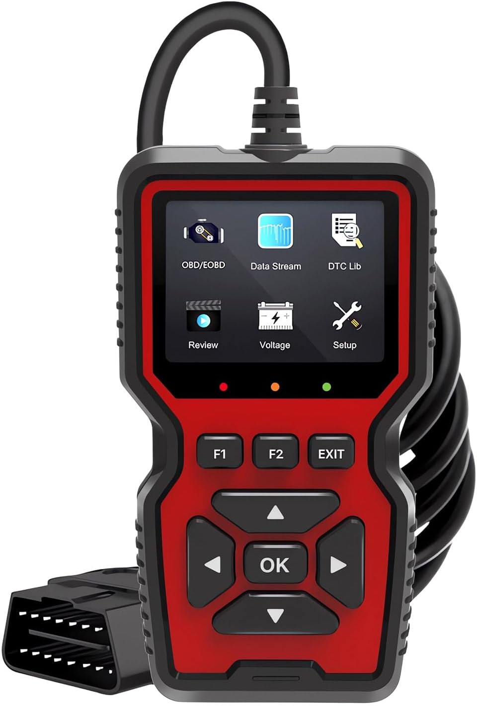 Yourkar OBD2 Scanner Diagnostic Tool, Code Reader OBD II Scanner with Reset & Live Data, Professional Check Engine Fault Code Reader I/M Readiness for OBD2 Cars, Car Accessories