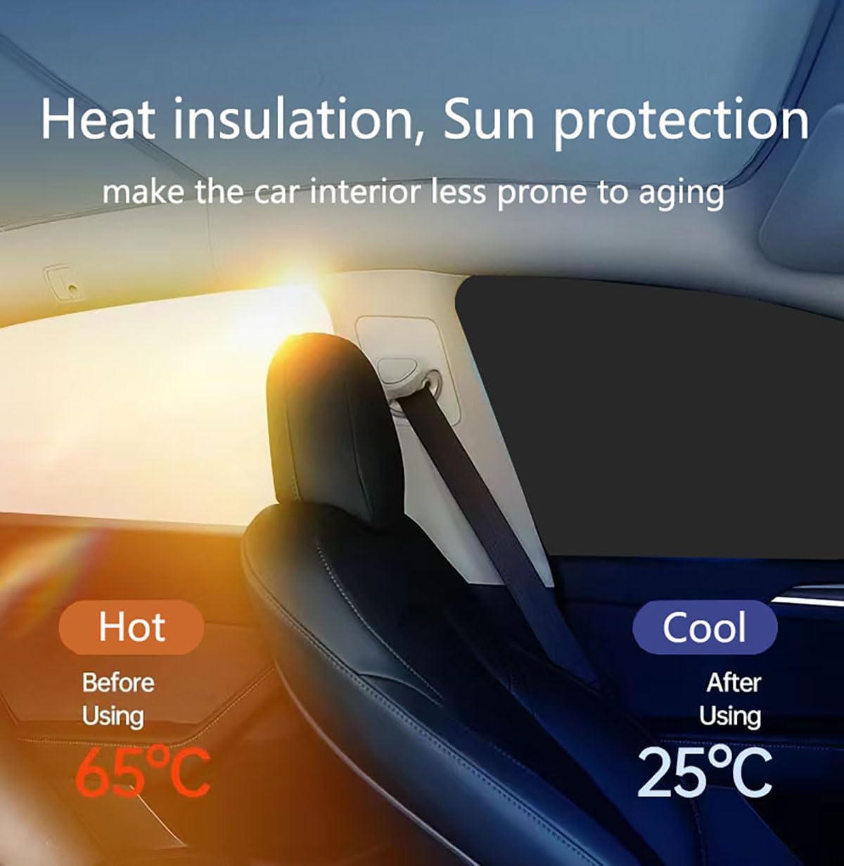 Car Sunshade, Car Privacy Window Shade, 100% Block Light for Breastfeeding, Taking a nap, Changing Clothes, Camping (Full Sets 4pcs)