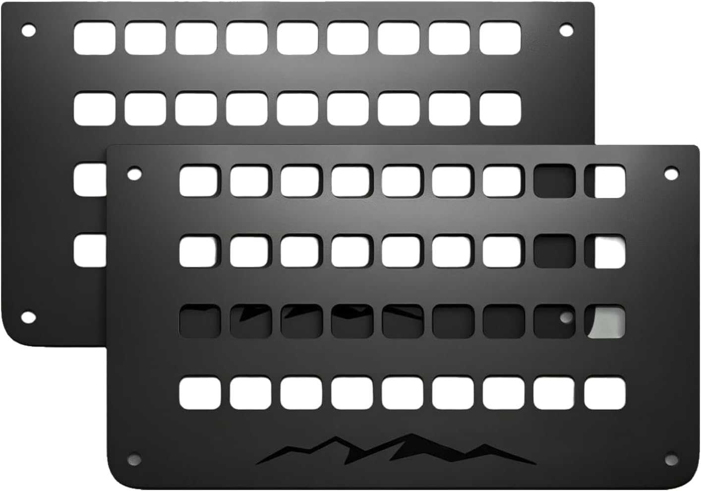 2 Pecs Metal Molle Storage Trunk Organizer for 2026 Honda Passport, MOLLE trunk mounting panel functional partition,08Z03-3BM-100,black
