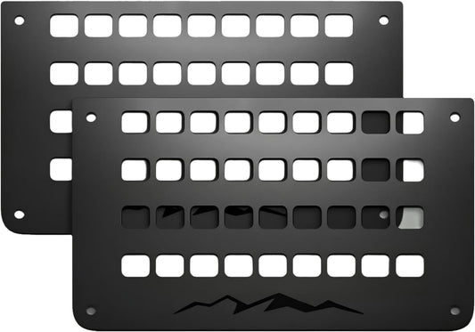 2 Pecs Metal Molle Storage Trunk Organizer for 2026 Honda Passport, MOLLE trunk mounting panel functional partition,08Z03-3BM-100,black