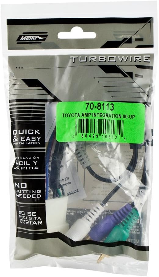 Metra 70-8113 Amplifier Integration Harness fits Select 2000-2007 Lexus & Toyota Vehicles