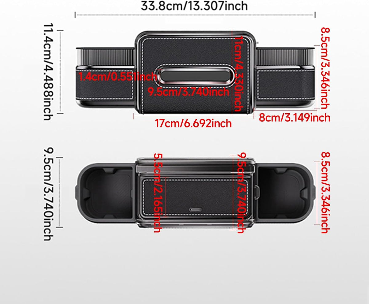 6-in-1 Car Headrest Backseat Organizer, Back Seat Car Organizer and Storage