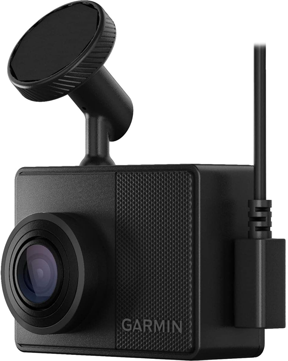 Garmin Dash Cam 67W, 1440p and Extra-Wide 180-degree FOV, Monitor Your Vehicle While Away w/New Connected Features, Voice Control, Compact and Discreet, Includes Memory Card - 010-02505-05