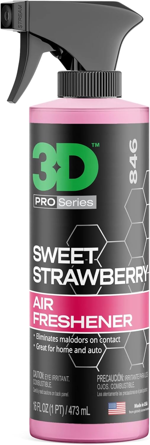 3D Water Based Odor Eliminator | Made in USA | All Natural | No Harmful Chemicals |Air Freshener (New Car Scent)