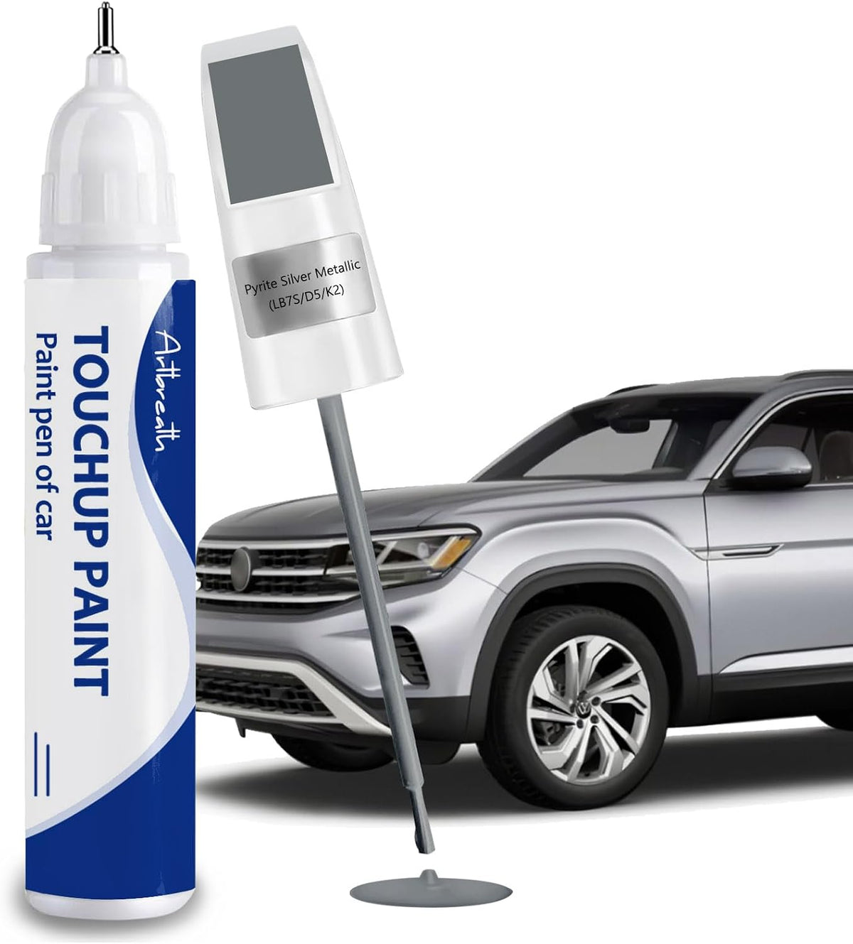 Pyrite Silver LB7S/D5/K2 Touch Up Paint for Volkswagen OEM Color Match