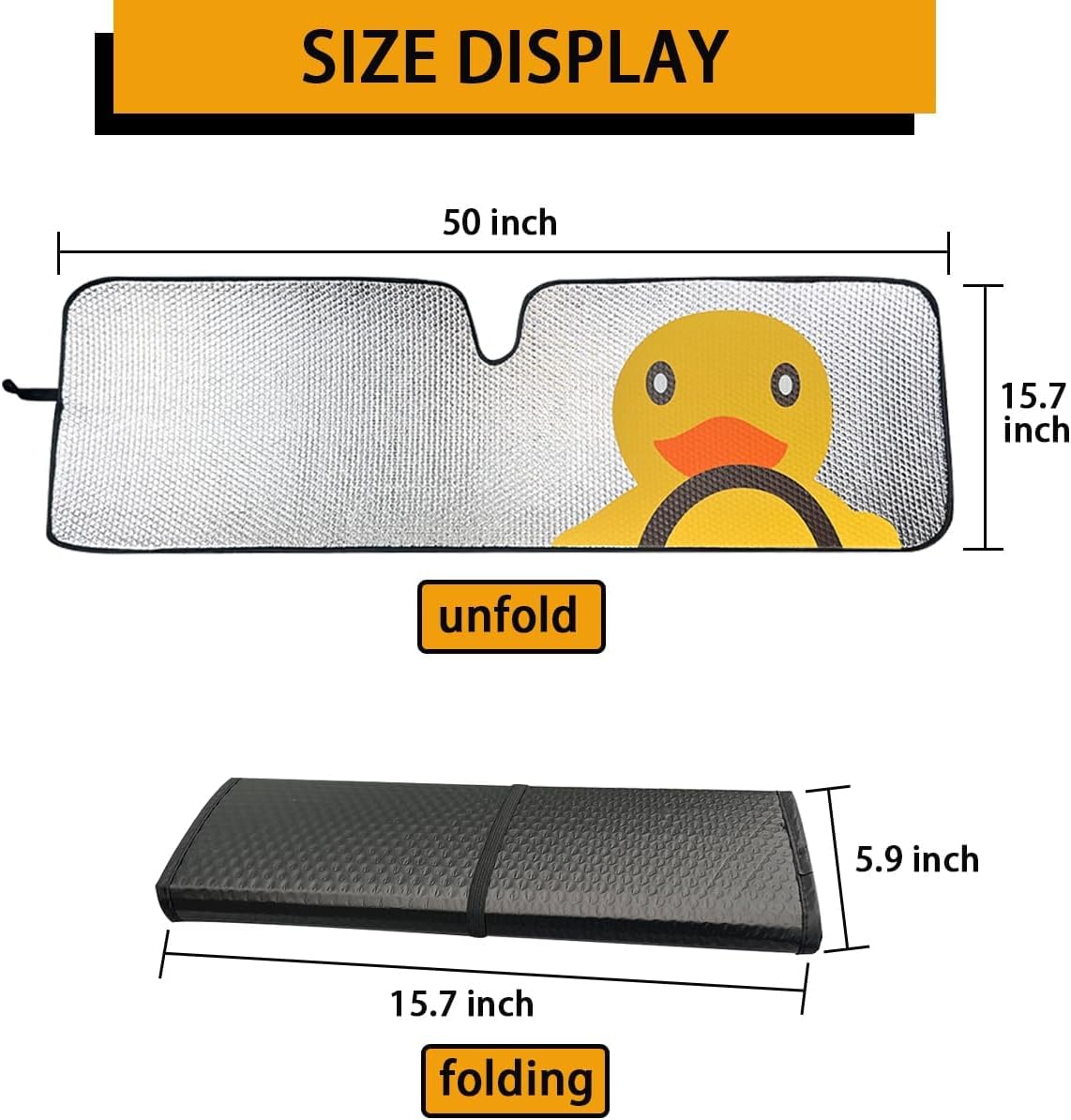 Windshield Sun Shade for Jeep Wrangler TJ JK JL & Gladiator JT 2/4 Door,Duck Sun Shade,Sunshade Windshield for Jeep Wrangler