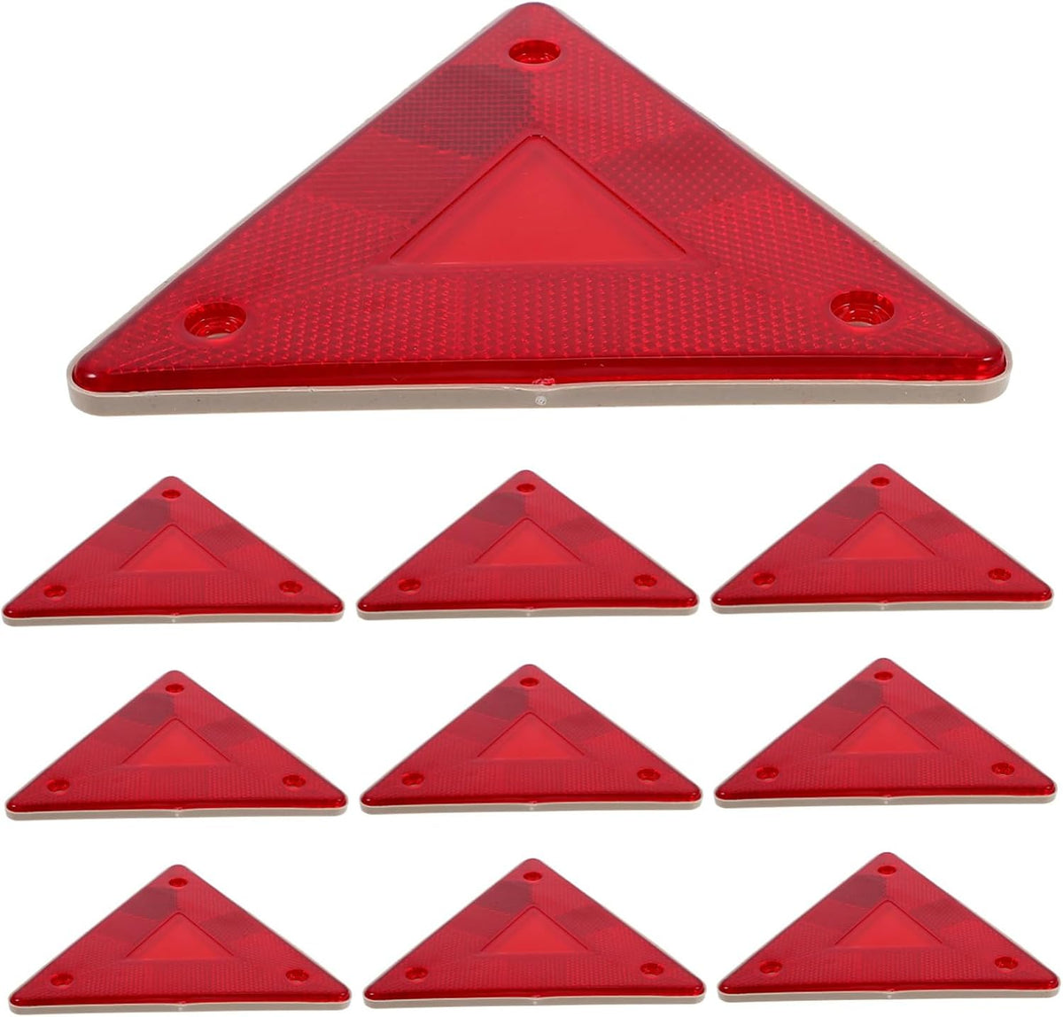 LIFKOME Reflective Road Safety Warning Sign 10pcs Hazard Triangle Triangle Warning Sign for Trucks