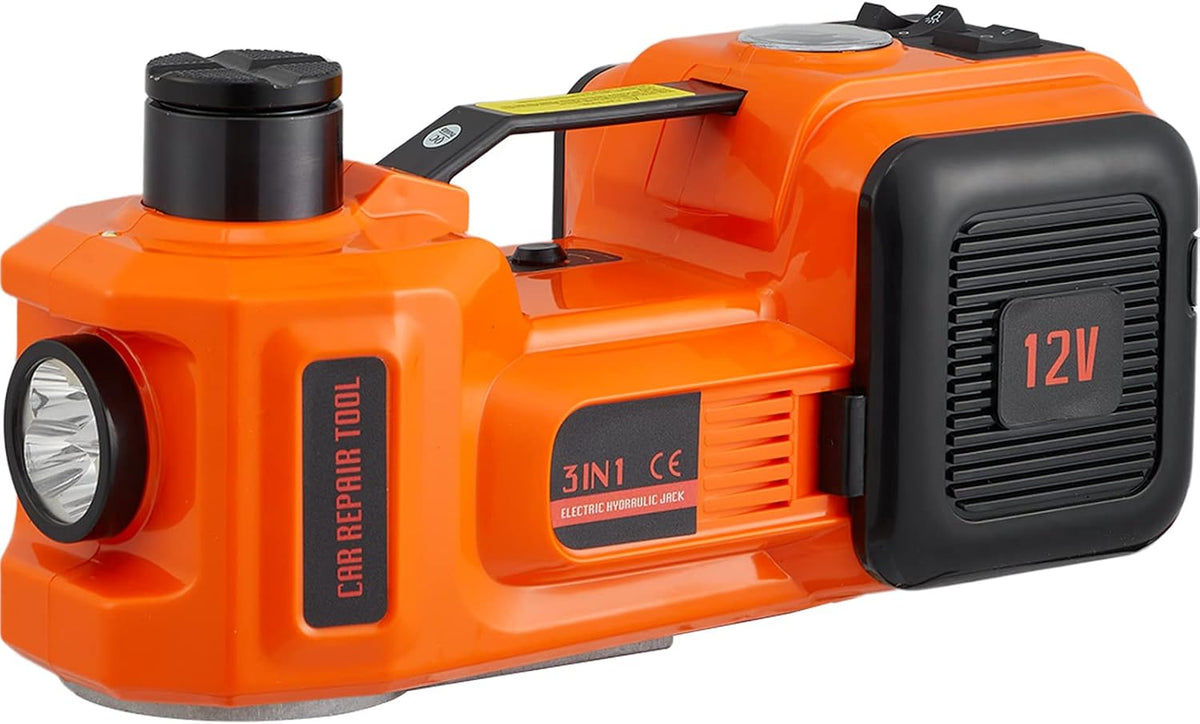 VEVOR Electric Car Jack 5 Ton with Electric Impact Wrench & Inflator Pump