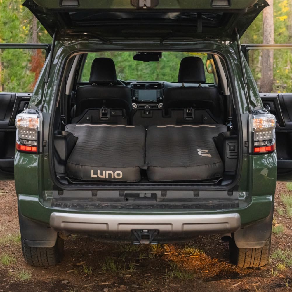 Luno Camp Air Mattresses for 4th & 5th Gen Toyota 4Runner | Inflatable Car Bed w/Pump Included | Foldable Mattress & Sleeping Pad for Camping | Tent & Car Camping Air Mattress - 2 People up to 6'2"