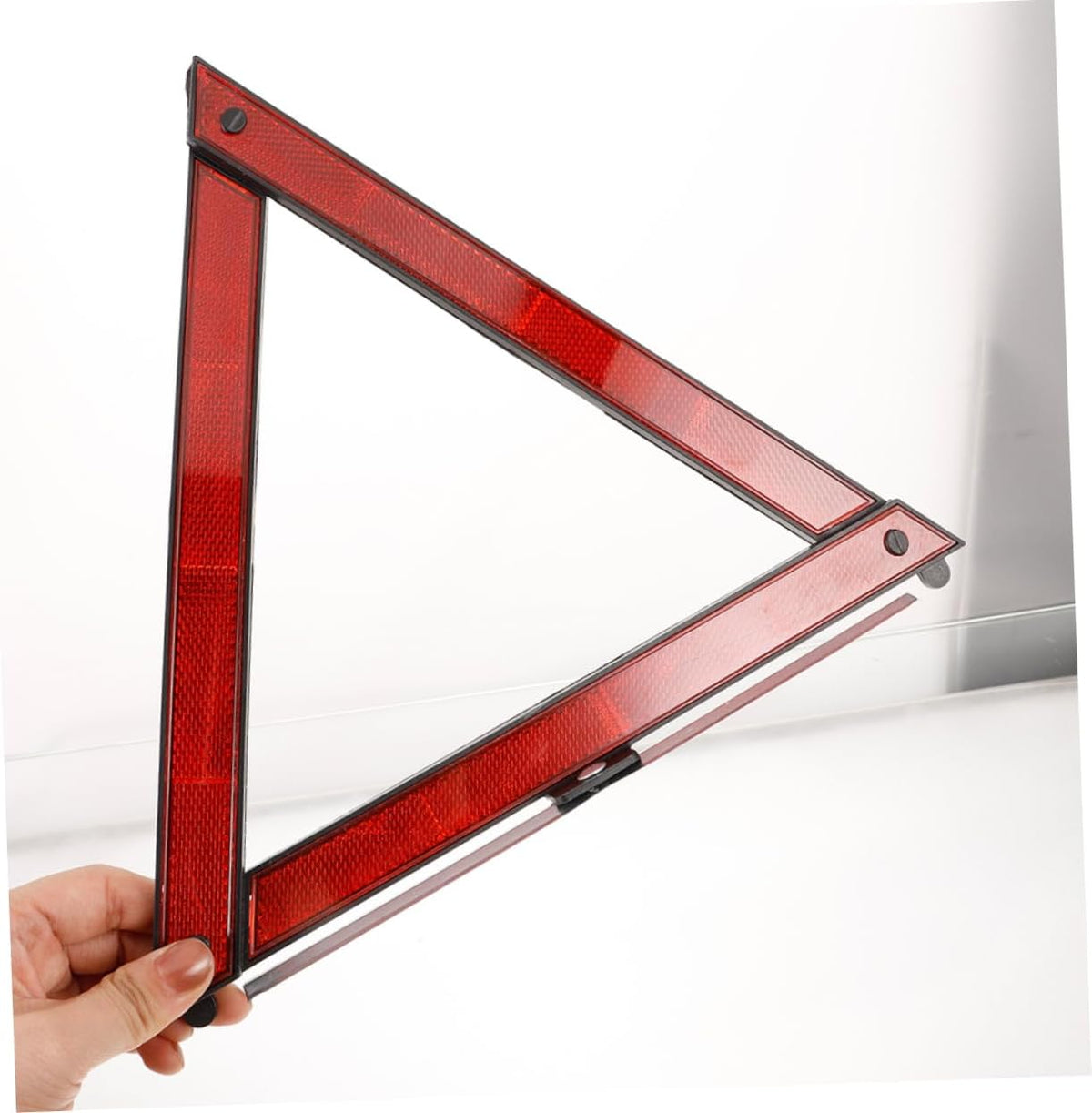 HEALLILY 4pcs Reflective Triangle Warning Signs for Vehicle Road Safety