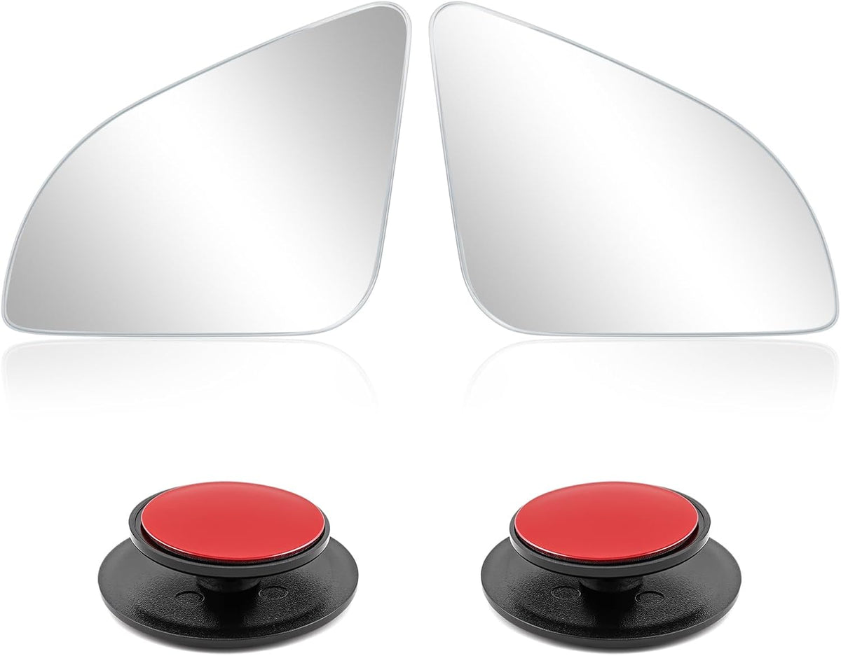 TOP-MAX Convex Stick On Blind Spot Mirrors for Toyota RAV4 2013-2025 Corolla Cross 4Runner Tacoma Highlander - Custom Fitted Side Mirror Upgrade for Wider View & Driving Security - (Left & Right)