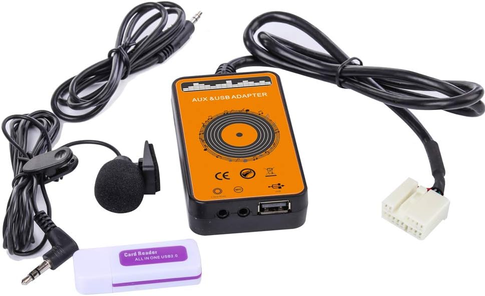 Car Bluetooth Transmitter with USB & AUX Interface for Honda 2003-2012