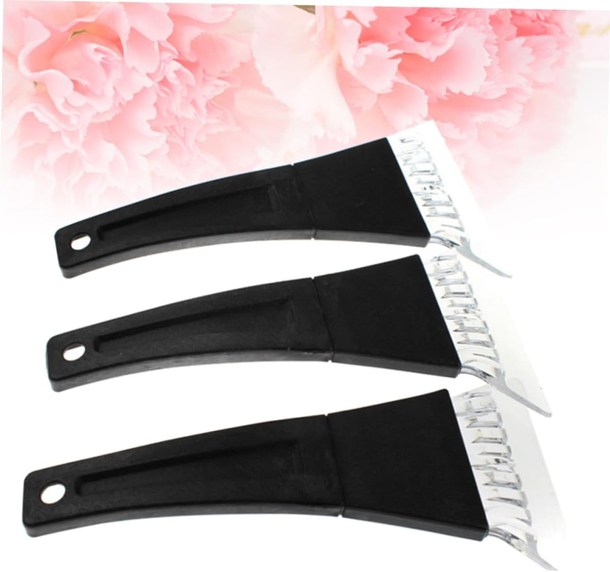 3pcs Ergonomic Car Ice Snow Shovel Slip Texture Windshield Ice Scraper Remover
