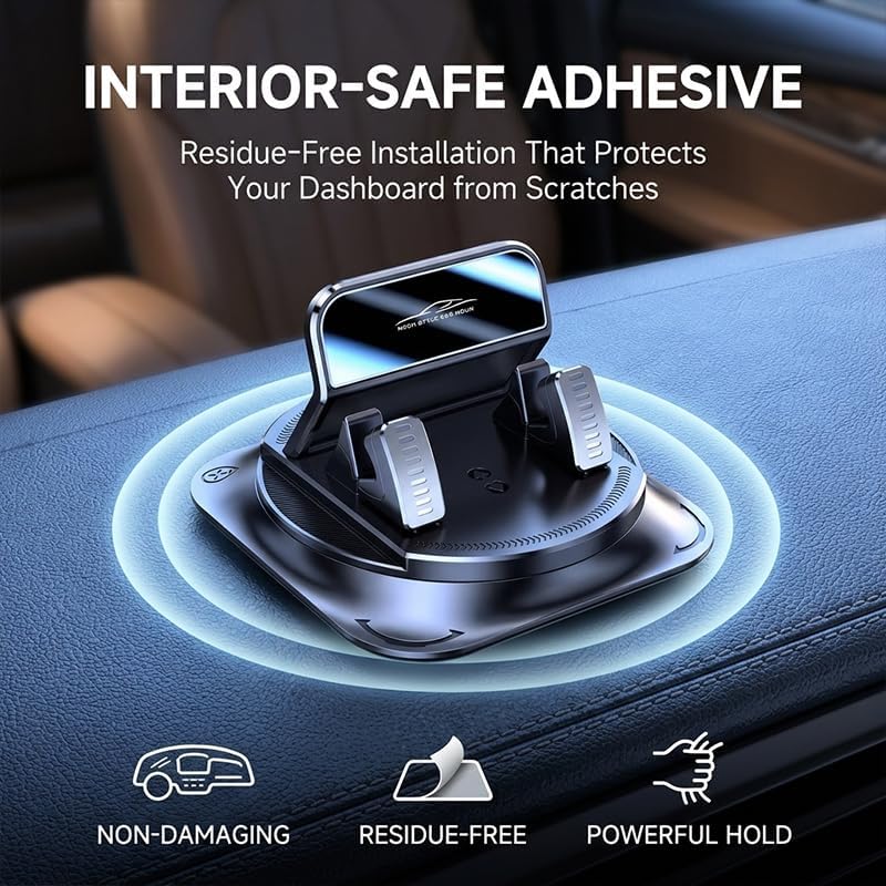 MENDED Car Phone Holder 360 Degree Rotation Dashboard Mount 2026, 3PCS