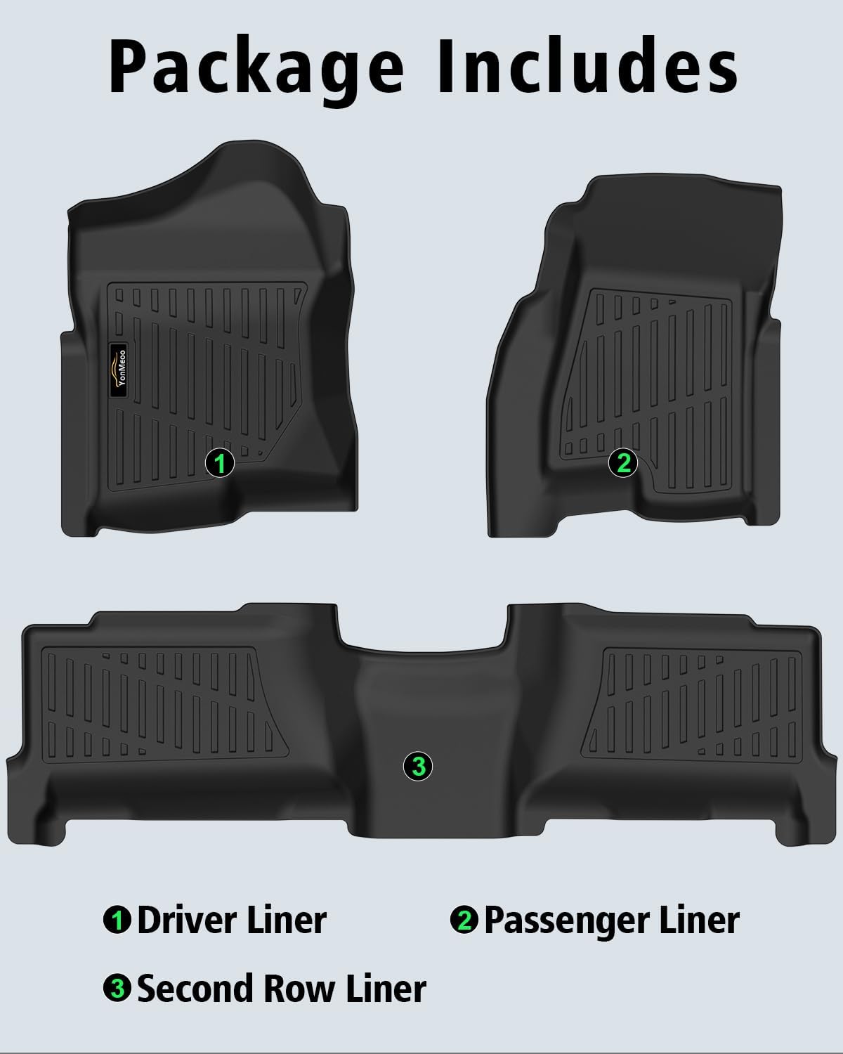 Floor Mats 1999-2006 for Chevy Silverado & GMC Sierra Crew Cab