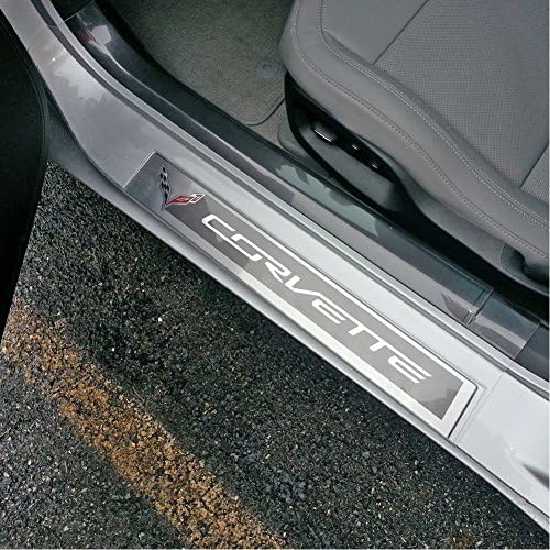 Corvette Clear Door Sill Protectors : C7 Stingray, Z51, Z06 (Clear)