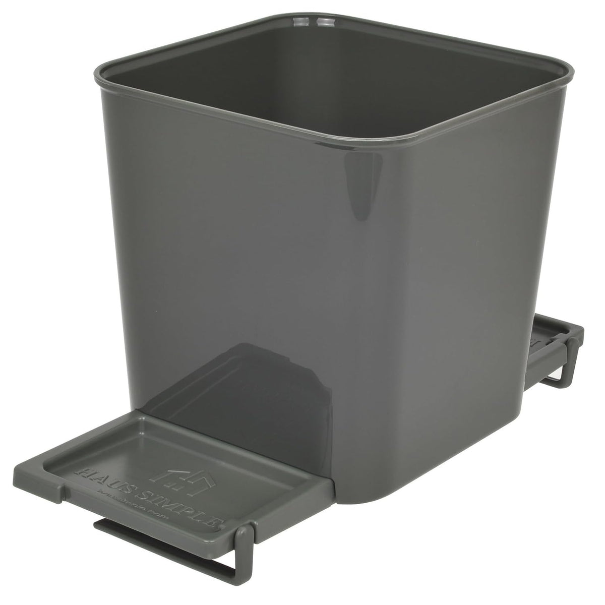 Car Trash Can for Vehicles Leakproof Compact Garbage Bin w/Stability Flap, Anti-Slip Base, Portable Trash Holder for Cars, Trucks, SUVs, Minivans (Gray, Small)