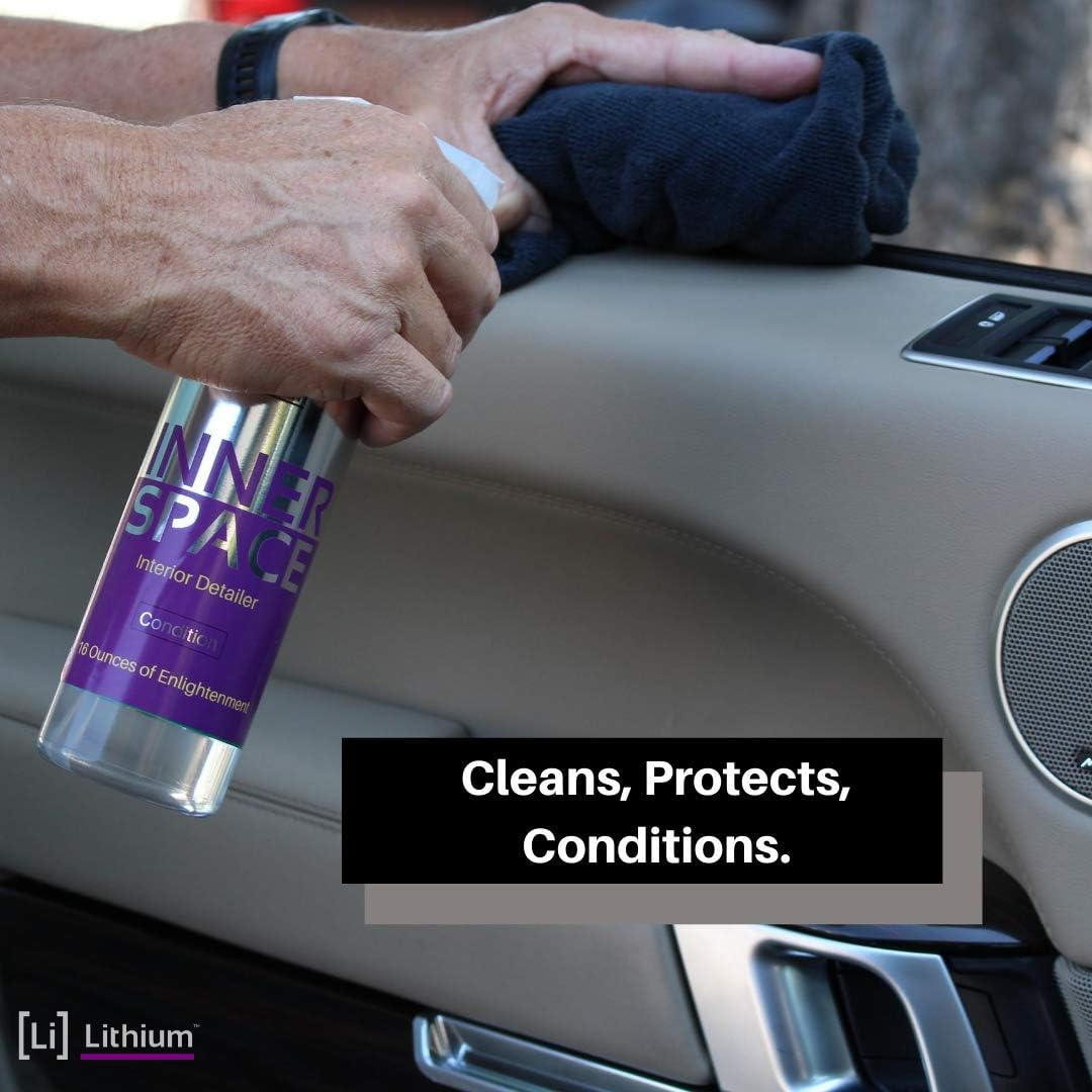 Lithium Inner Space - Interior Detailer, Conditioner, And Protectant. Revives Interiors and Keeps Them Looking New - Natural Appearance, UV Inhibitors, Low Sheen Formula