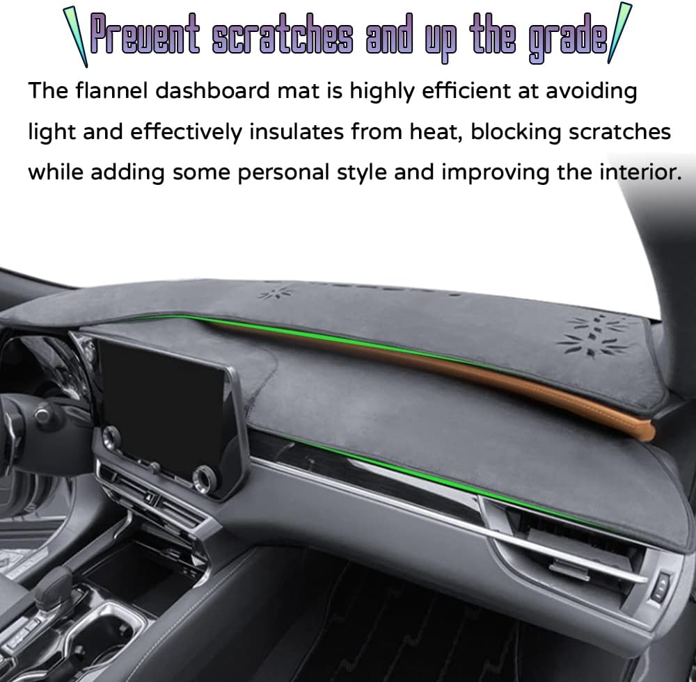 Flannel Dashboard Mat for Lexus RX 350/350h/450h+/500h 2023,No HUD