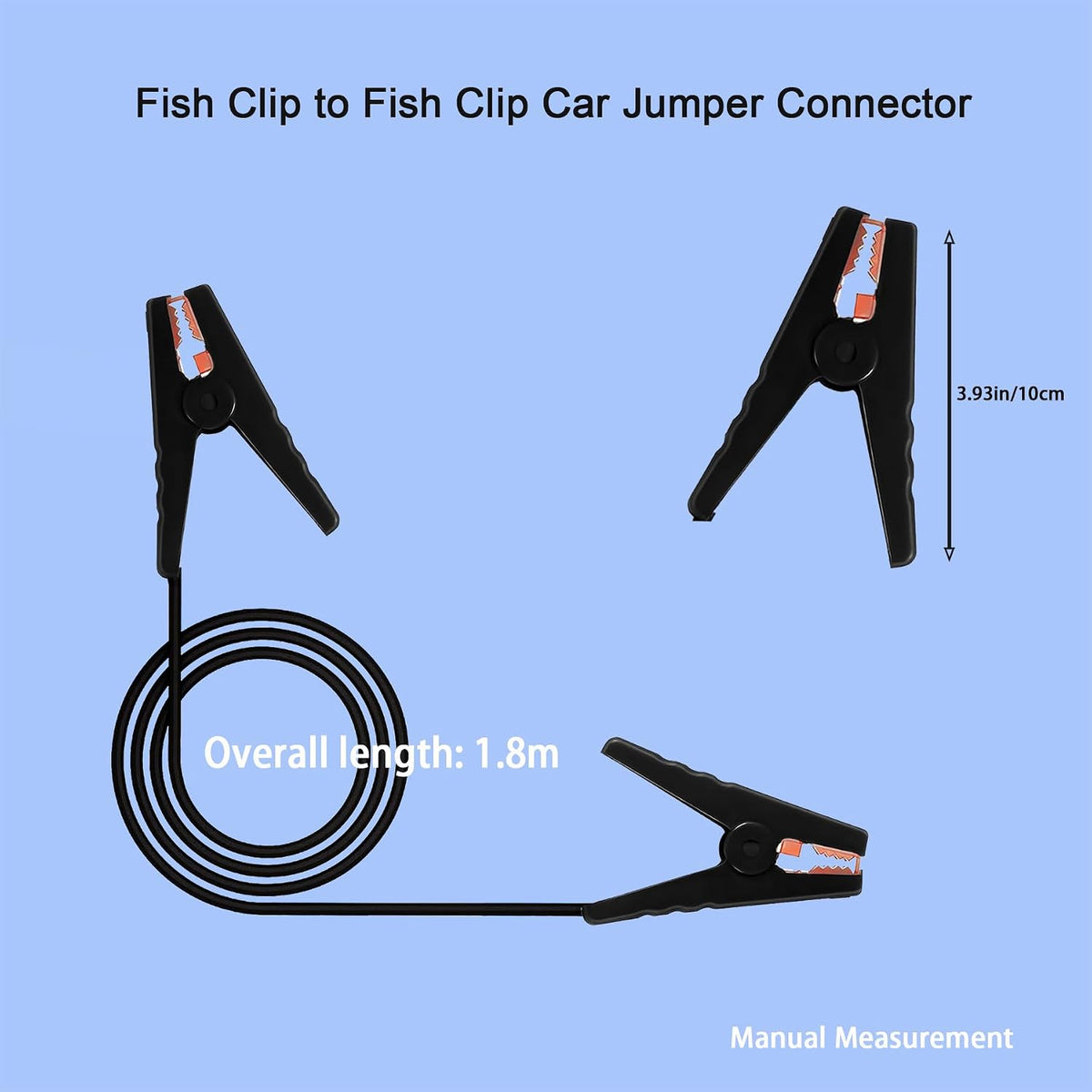 10AWG Alligator Clips Booster Jumper Cable Automotive Battery Jumper Cables