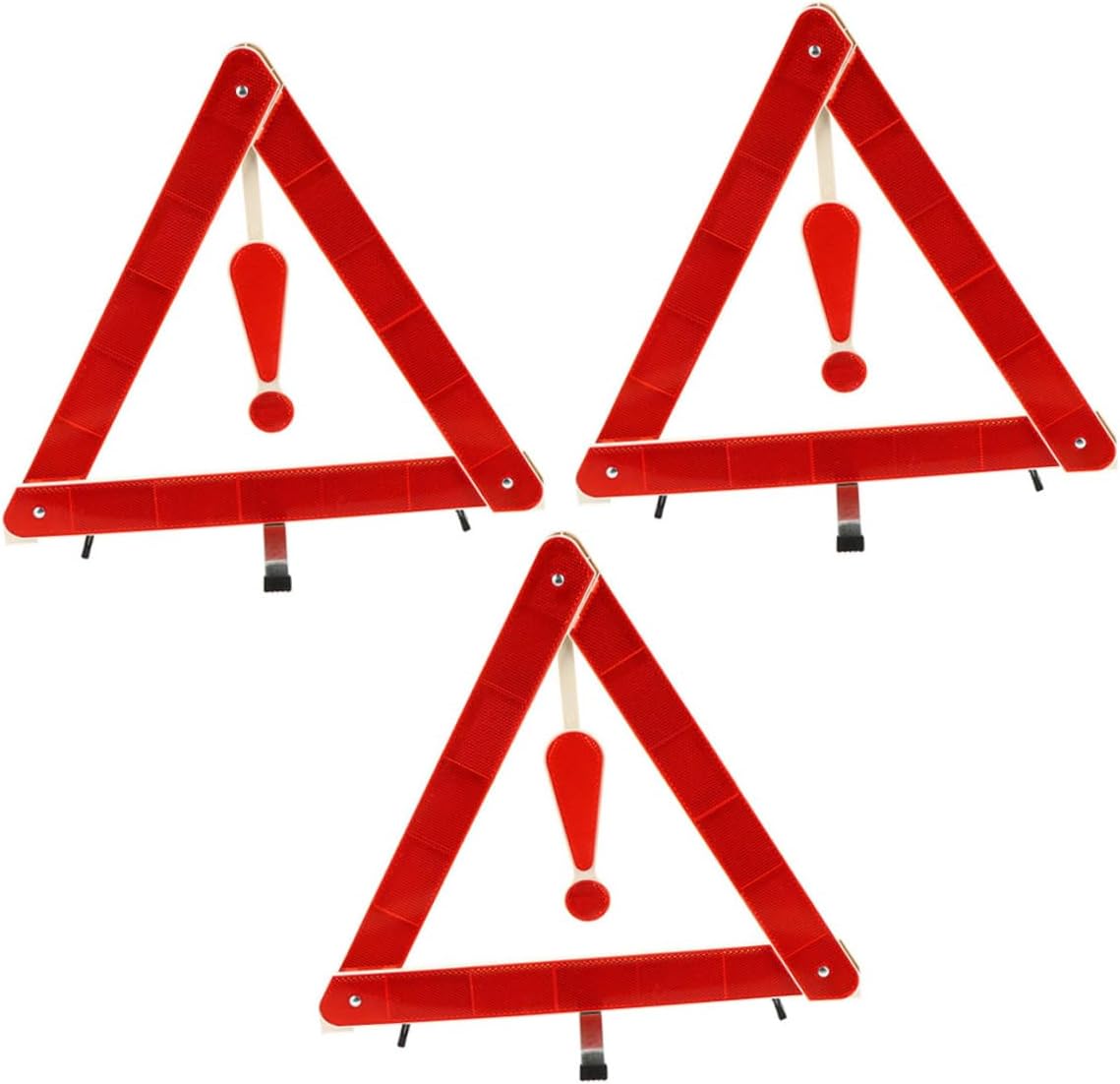 3pcs Reflective Triangle Warning Sign for Car Truck Roadside Emergency