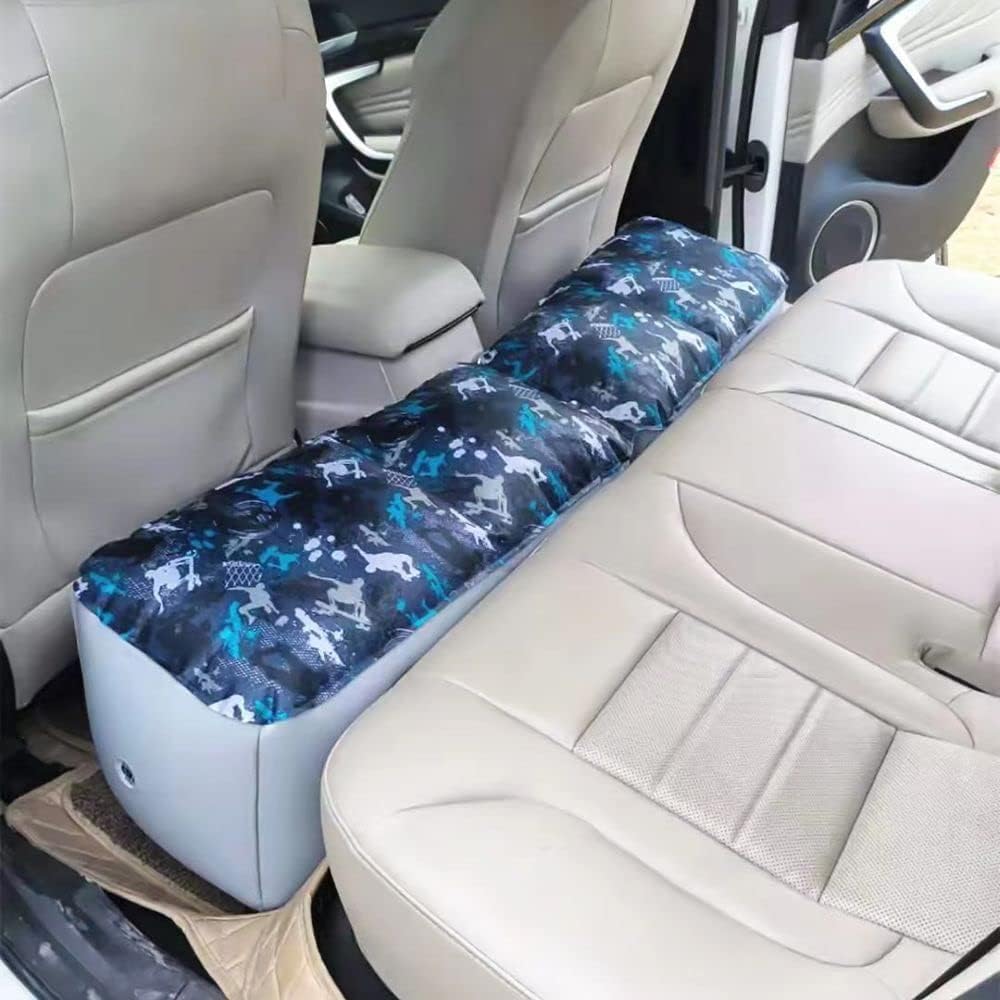 Inflatable Car Air Mattress Back Seat Bed, Universal Back Seat Gap Filler Pad Extender for SUV Camping Sleeping Travel Rest, Two Independent Air Bags