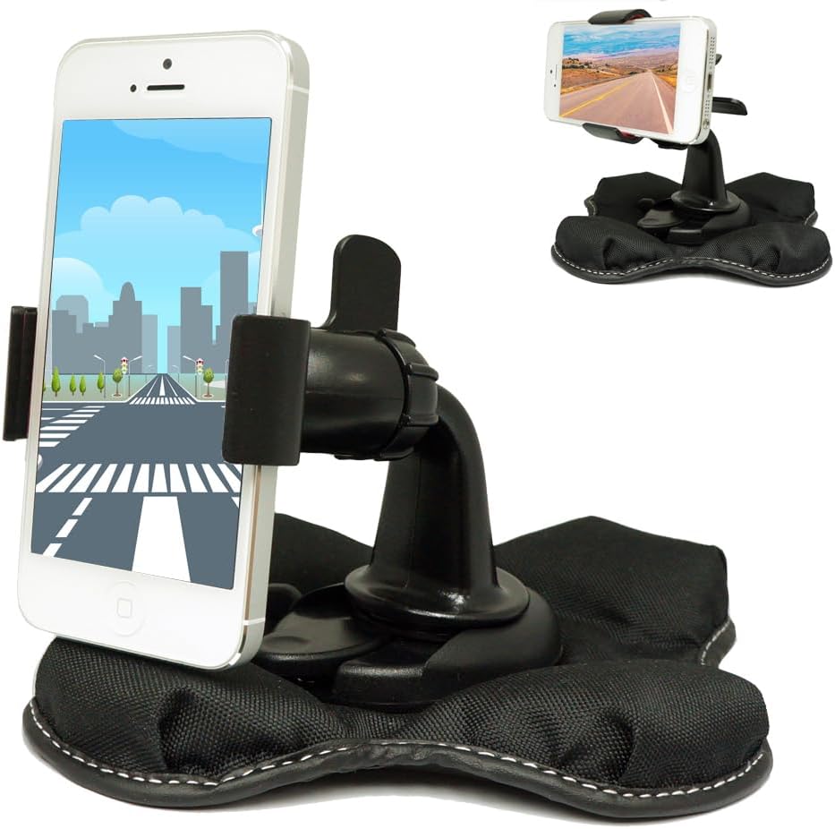 "Claw-X" NonSlip Universal Smartphone Beanbag Friction Dashboard Mount
