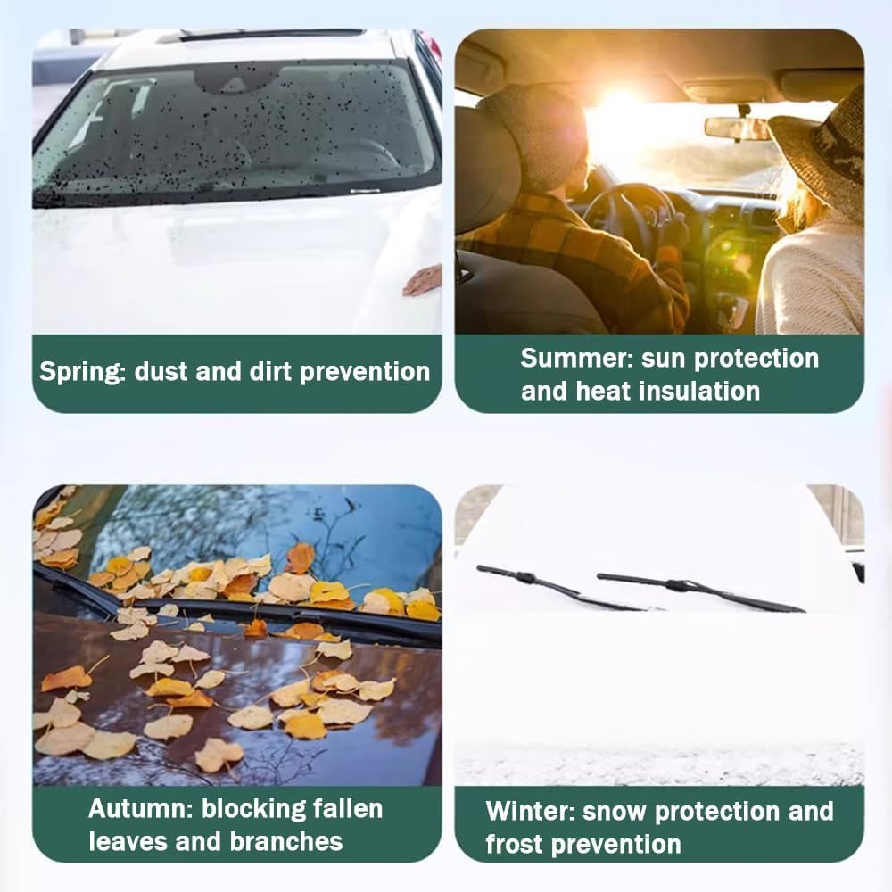 Car Windshield Snow Cover for Chevrolet Chevy Trailblazer 2021-2024 2025, Frost Ice Windscreen Covers, Car Frost Protector for Ice & Sleet, Embedded Magnets