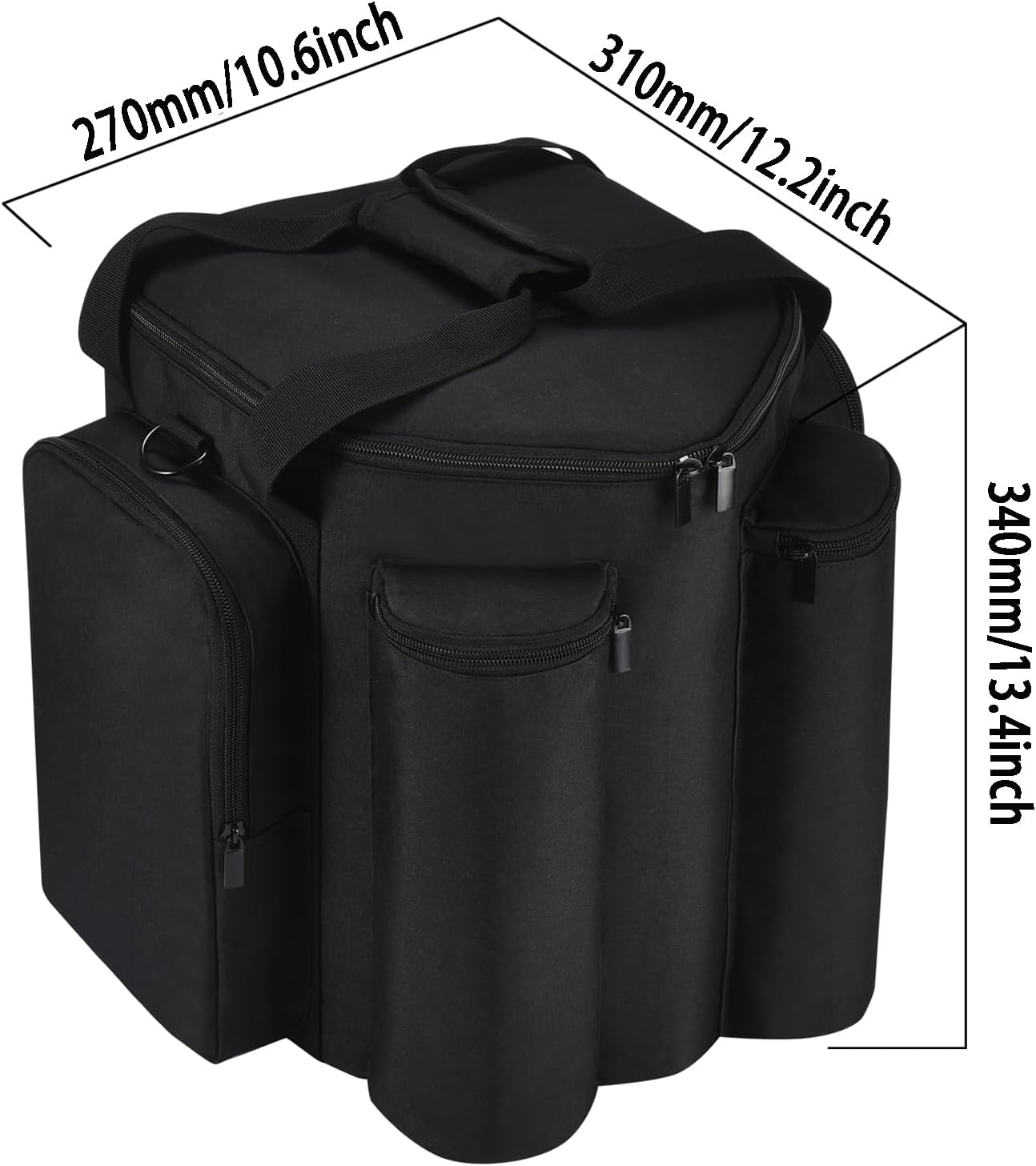Cover for Bose S1 Pro/S1 Pro+ Portable Bluetooth Speaker System,S1 Pro Travel Carrying Case Shoulder Bag w/Extra Pockets for Microphone,Charger,Cable,Accessories(Black)
