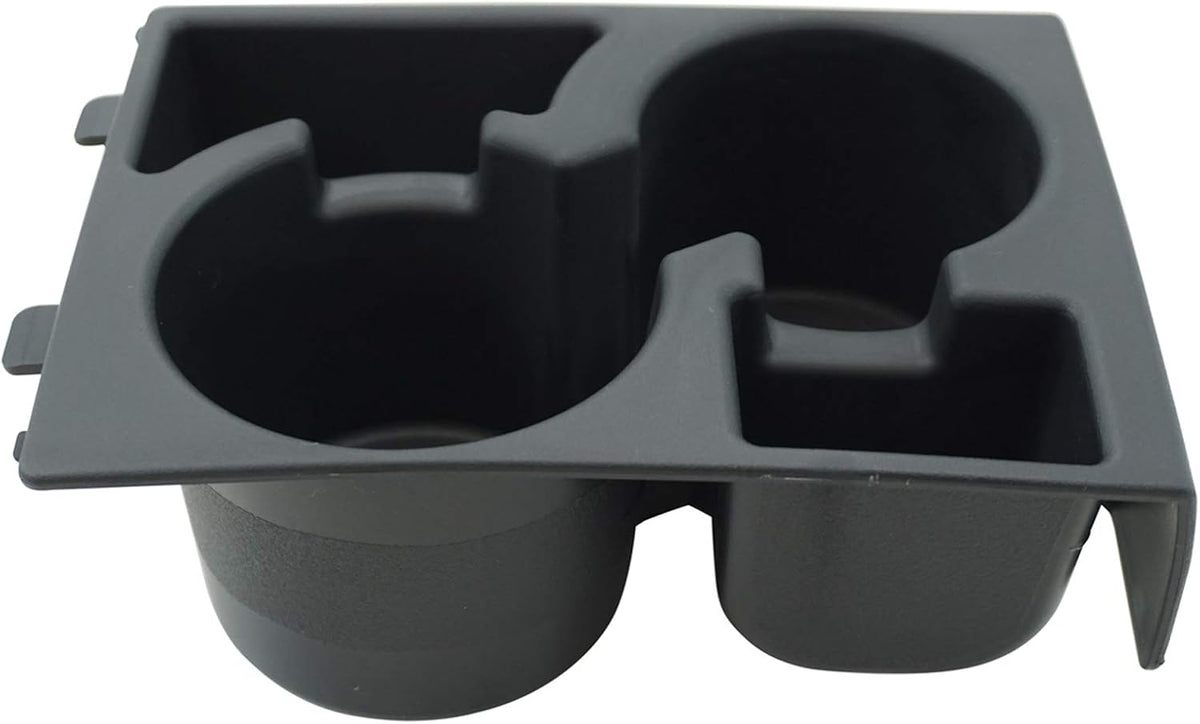 TRQ Front Center Console Mounted Dual Cup Holder