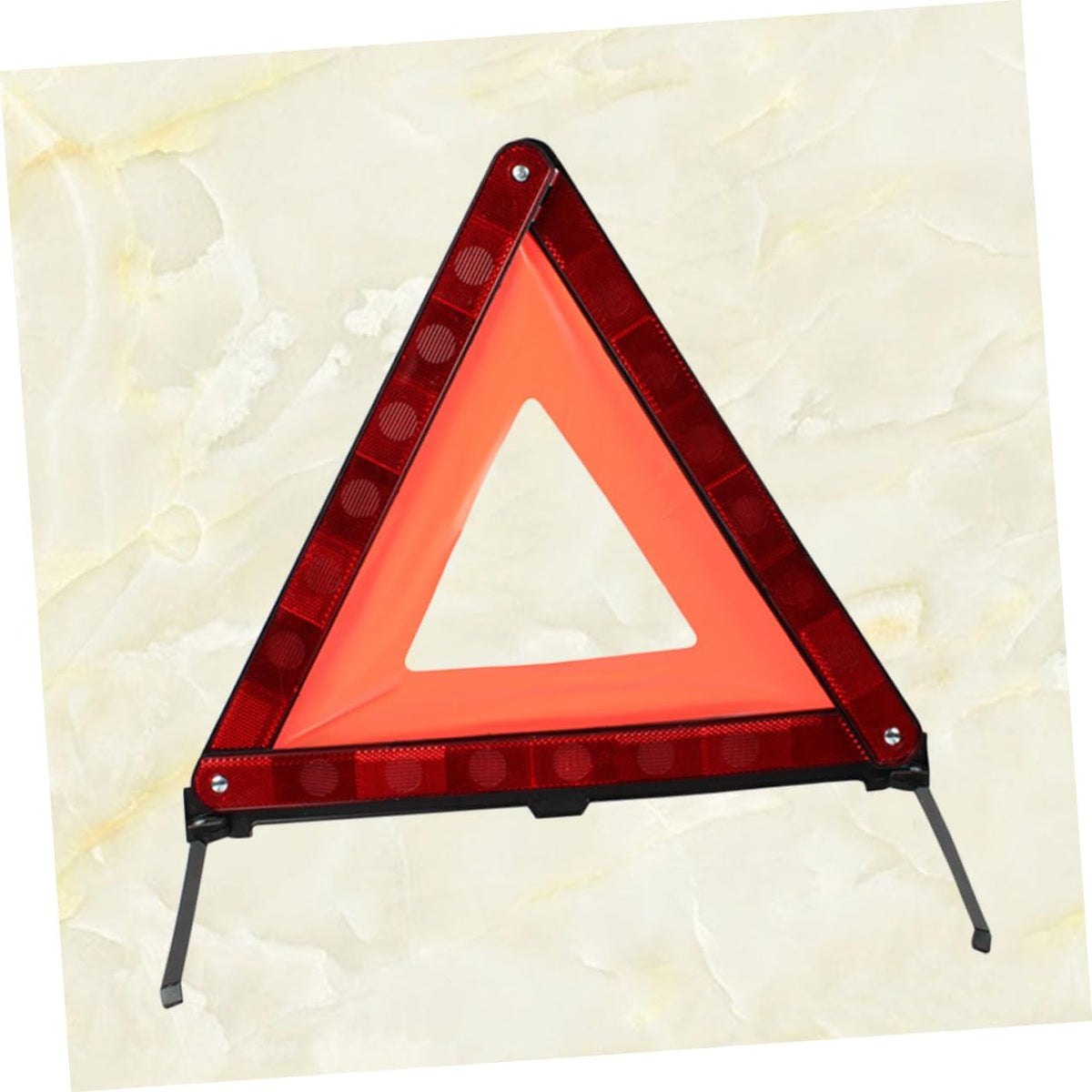 Zerodeko 1pc Warning Triangle Kit Reflective Roadside Warning Sign for Car Safety Portable and Easy Setup for Roadside Emergencies Red