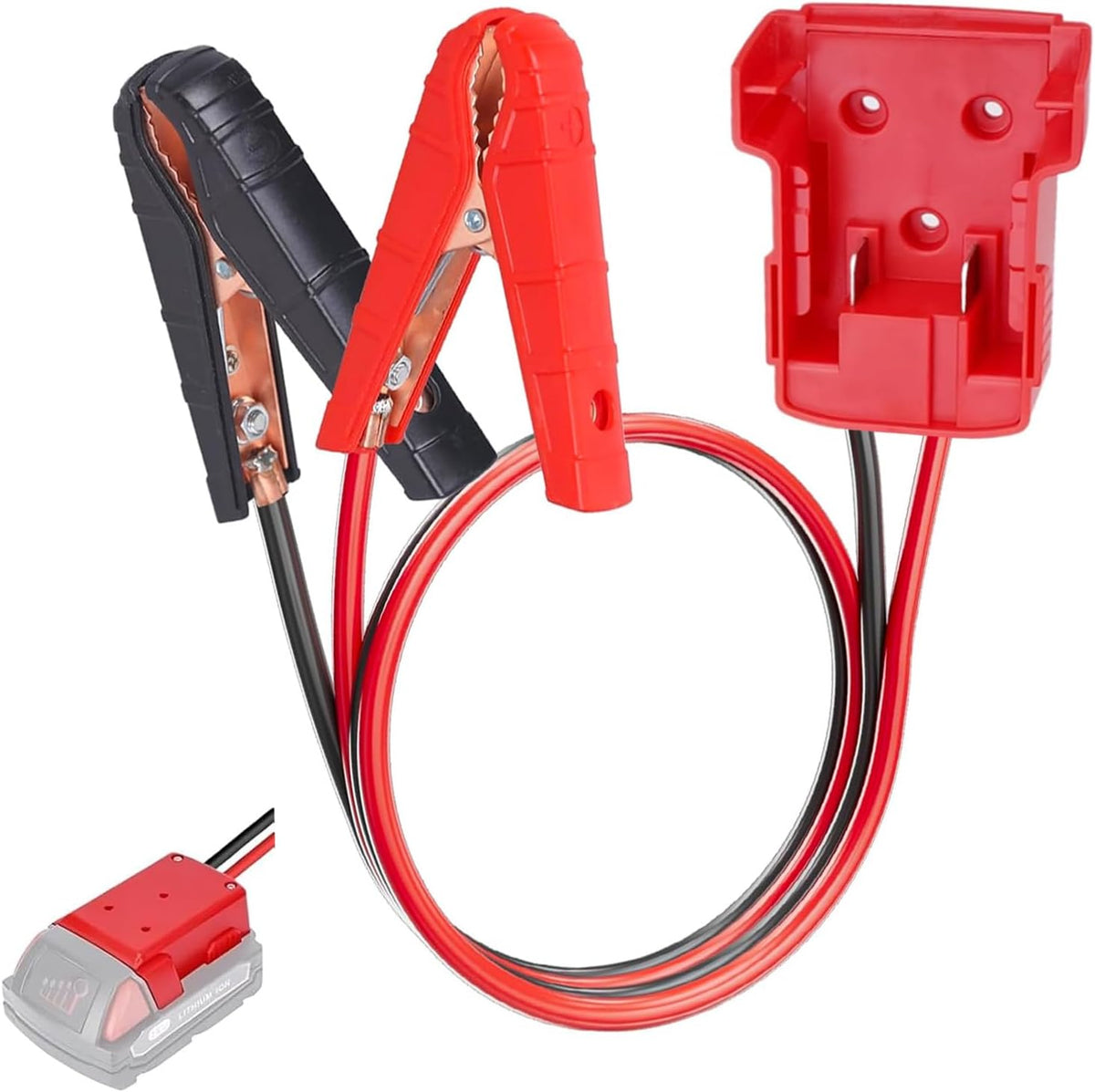 2FT 8AWG Silicone Jumper Cables Compatible with Milwaukee M18 Batteries