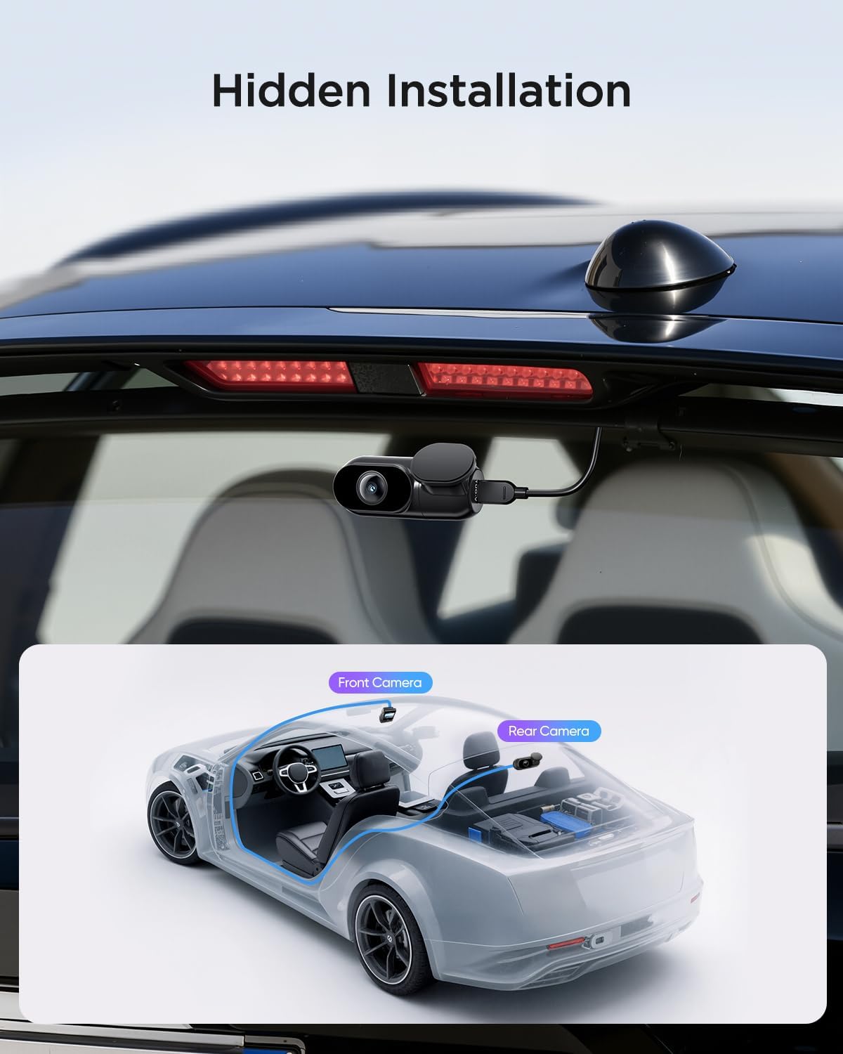 VIOFO RE200 Rear Camera for A229 Pro/Plus, 6M(19.7ft) Rear Cable Included