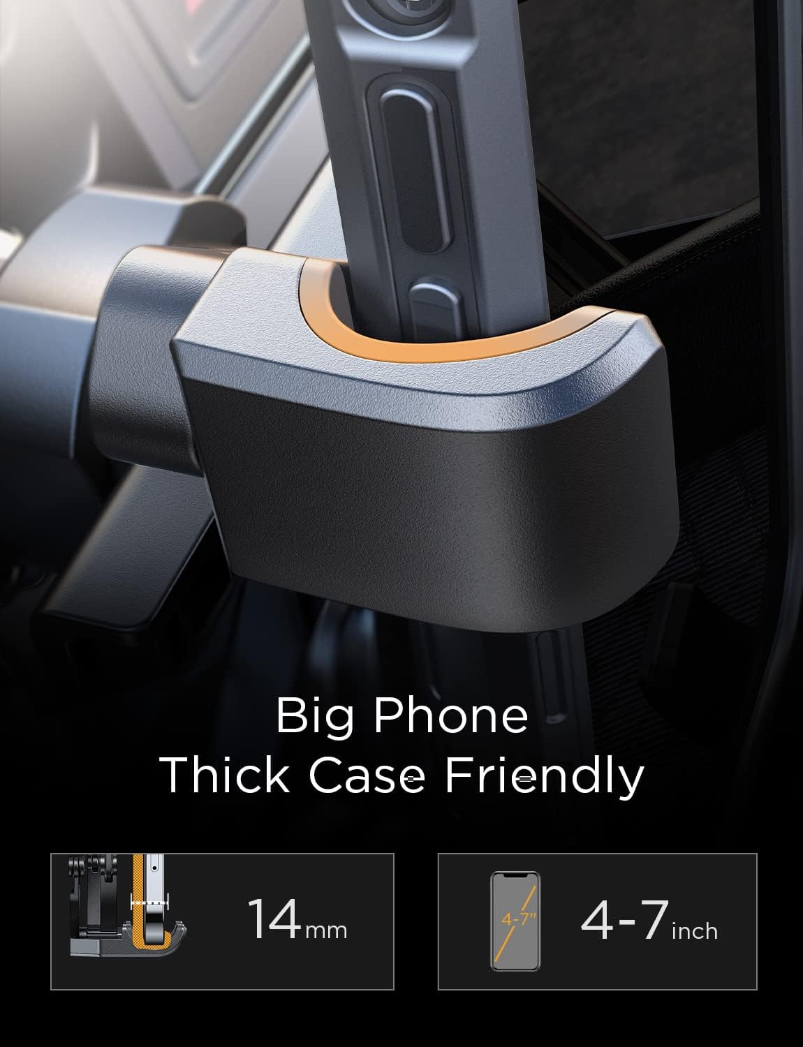 AINOPE Car Vent Phone Mount Holder for iPhone 17 Pro Max Car Mount [Drop-in Grip] Phone Holders for Your Car Air Vent Interior Accessories Gifts for Men for iPhone 17 Pro Max 16 15 14 GalaxyS26,Silver