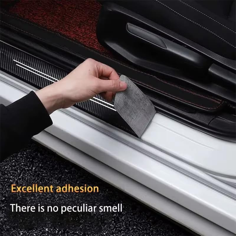 5 Pcs Car Door Sill Protector for Toyota Camry 2018-2023 2024, Automotive Entry Guard Vehicle Threshold Protection Strip Scuff Plate Cover Trim Film