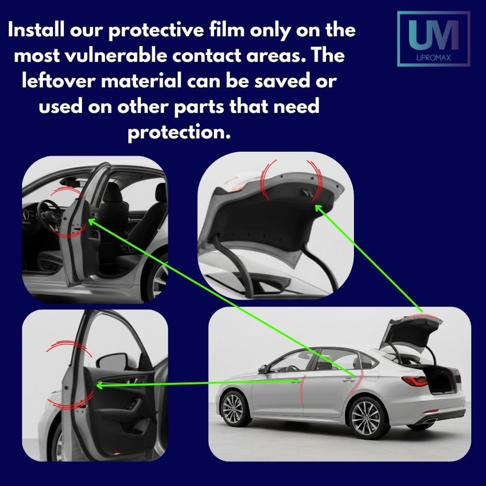 Car Door Edge Guard 0.4x240in, Made with 3M Paint Protection Film