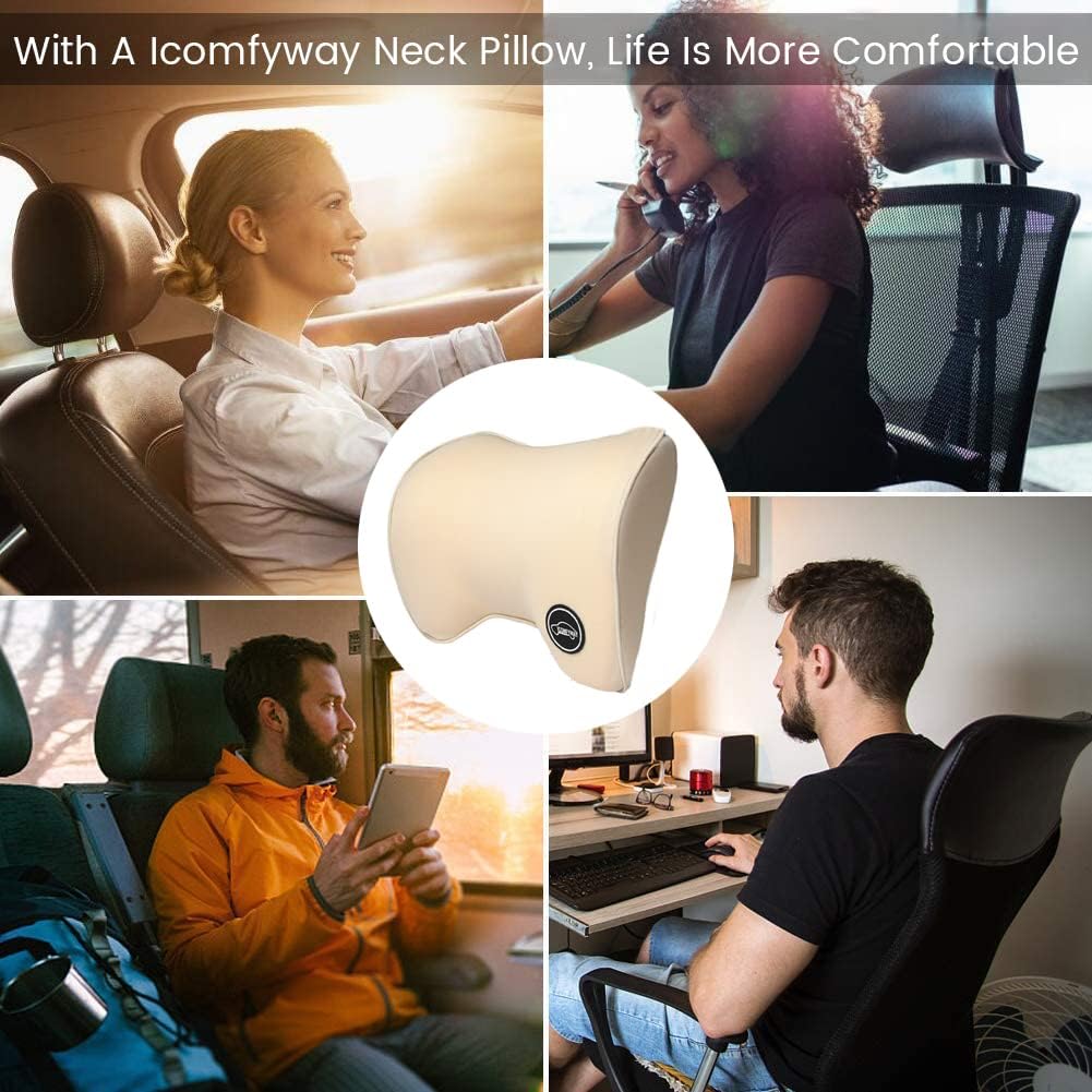 Car Neck Pillow For Car Driving, Car Seat Headrest Pillow, Car Neck Support And Rest For Car Pillow, Travel Car Seat Neck Pillow For Neck Pain Relief & Cervical Support, Neck Car Pillow For Sleeping