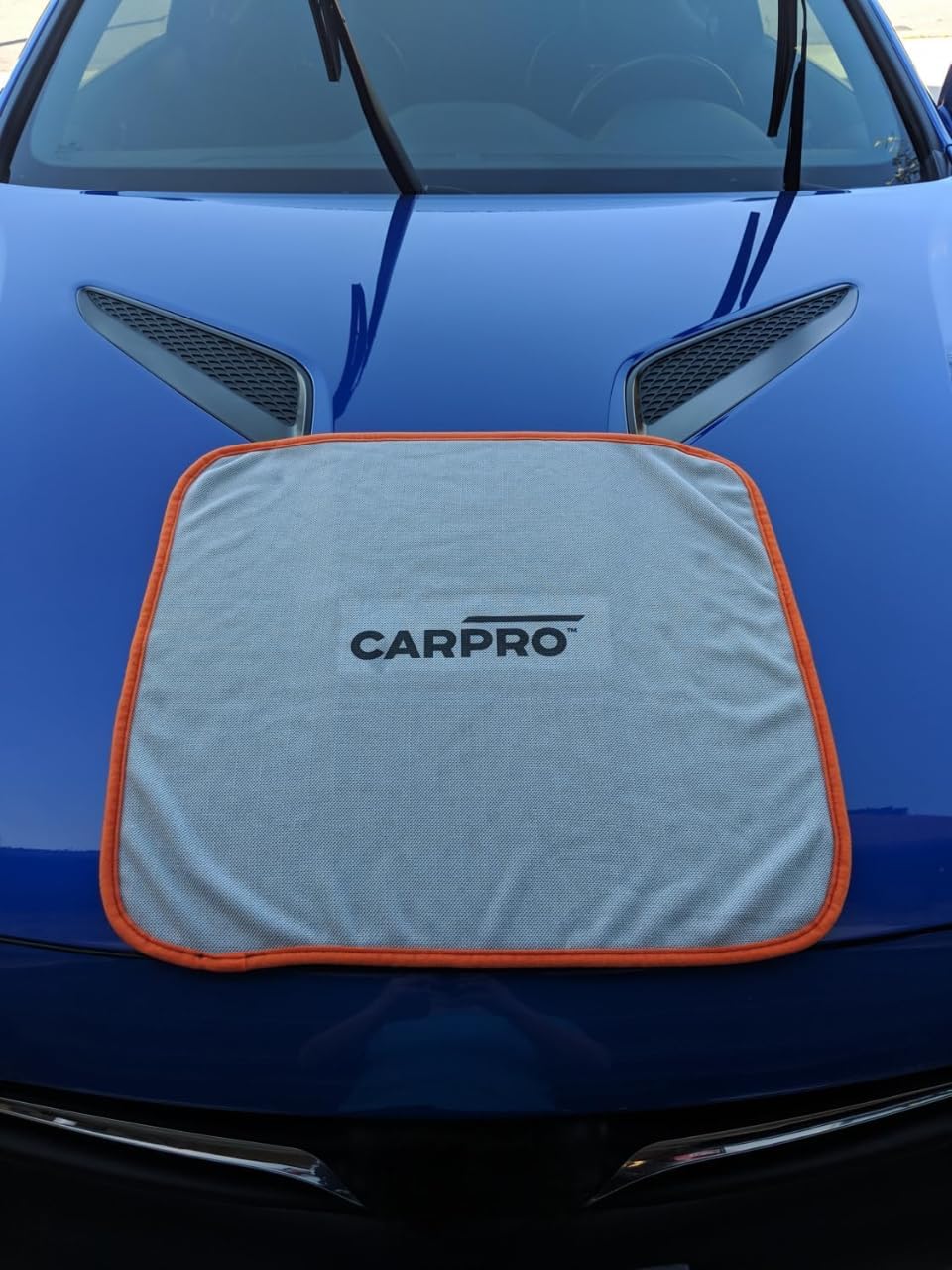 CARPRO DHydrate Drying Towel: Car Wash Towel for Spotless Shine, Microfiber Edge, Lint & Tag Free, Cleaning Cloth - 20" x 20" (Pack of 1)