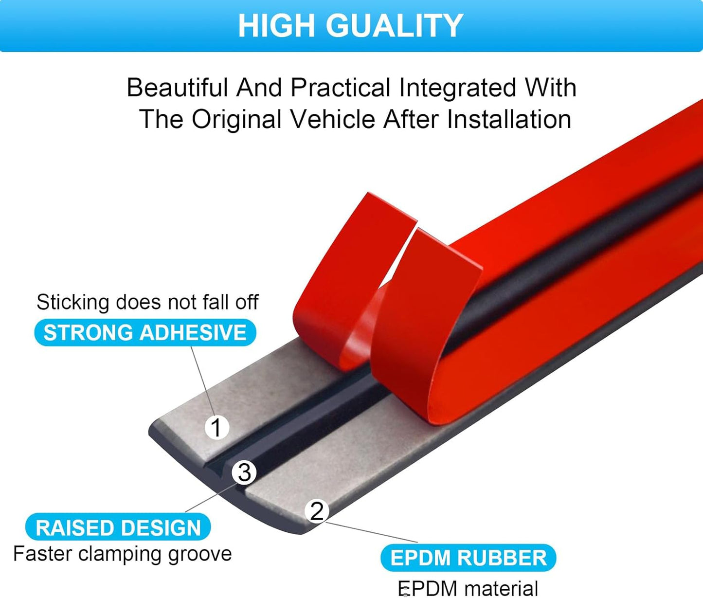 Car Weather Stripping, 30mm Windshield Rubber Seal for Car Front Rear Windshield Trim, Rubber Adhesive T Shape Sunroof Seal Cover Leak Sound Proofing (23 Feet)