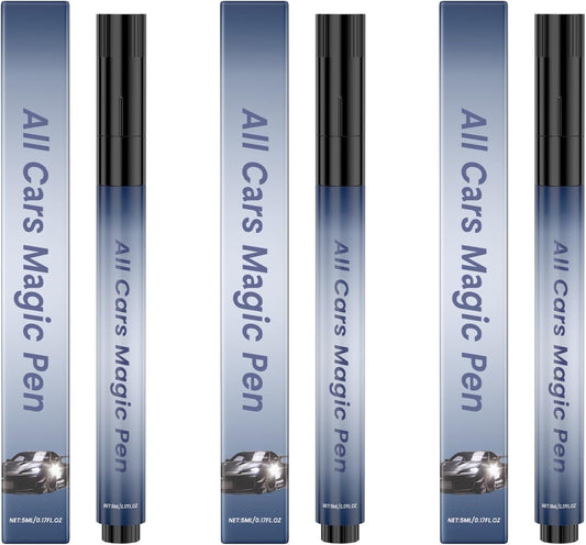 All Car Magic Scratch Repair Pen - Quick & Easy Touch-Up Solution for Minor Scratches, Weather-Resistant and Universal Fit for All Car Models (3pc)