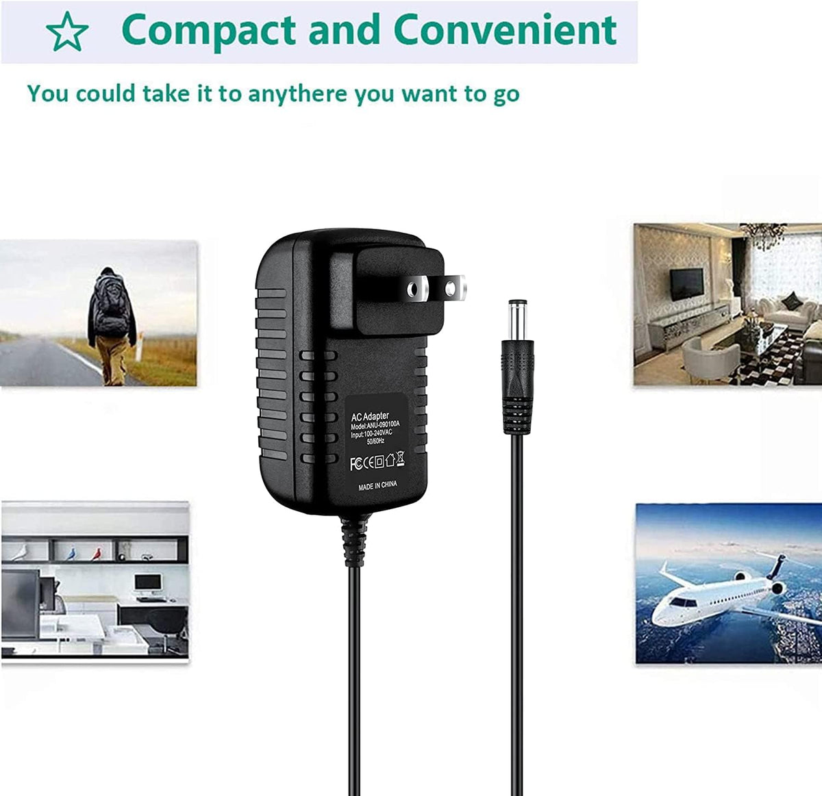 Guy-Tech AC/DC Adapter Compatible with BolG06 Mini Portable Car Battery Jump Starter Power Bank Power Supply Cord