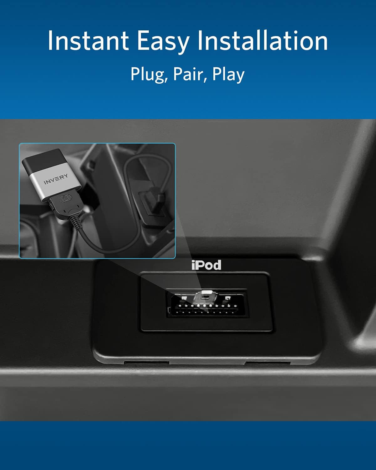 Airdual Bluetooth aptX-HD Adapter for Land Rover, Range Rover, Jaguar iPod