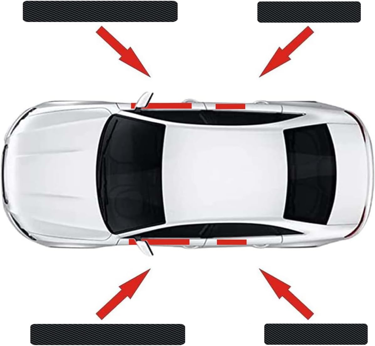 4Pcs Door Sill Protector Reflective for Bronco