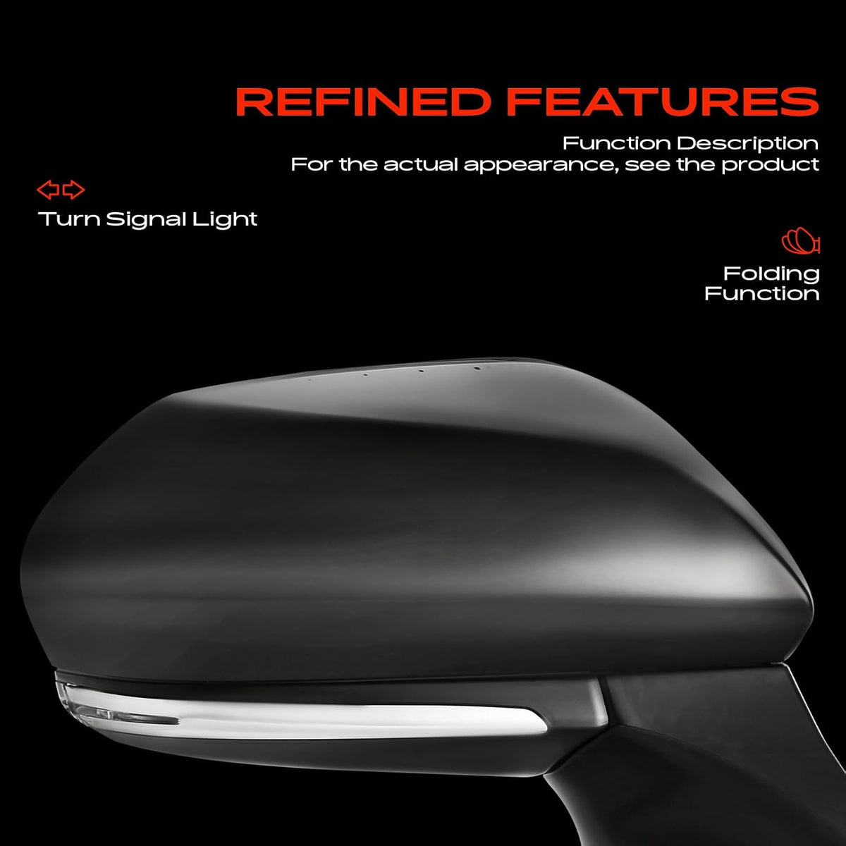 A-Premium Passenger Side Power Door Mirror Compatible with Toyota